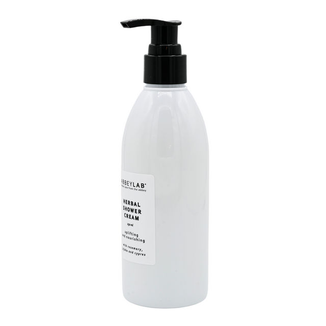 AbbeyLab Kruiden Douchecrème – 100% natuurlijke, parfumvrije douchecrème die de huid hydrateert, verzacht en reinigt met een verfrissende kruidengeur, geschikt voor alle huidtypes (200 ml)